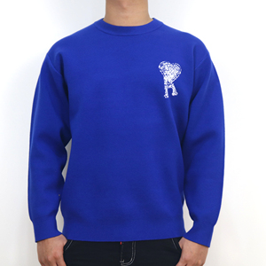 Pull en tricot à col rond respirant et silencieux pour homme, style minimaliste, manches longues, automne - Product Image 1