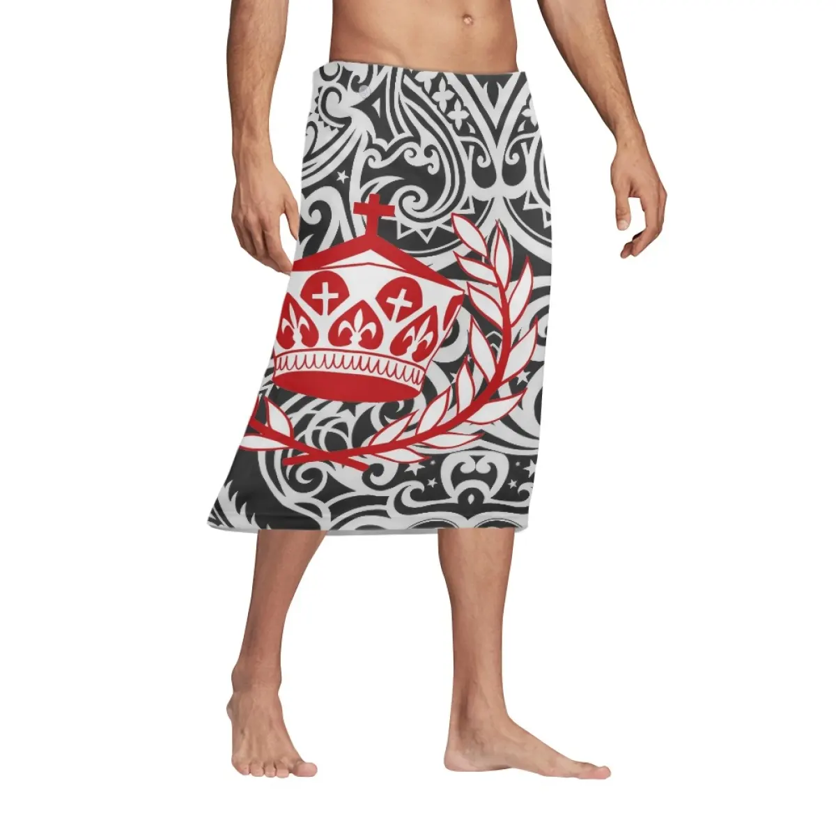 Benutzer definierte Tribal Print On Demand Sarong Männer Indonesien Lungi Röcke Bali Sarong Pareo Tonga Traditionelle Herren Asien Ethnische Kleidung