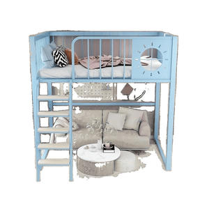 <span class=keywords><strong>Lit</strong></span> mezzanine en <span class=keywords><strong>fer</strong></span> <span class=keywords><strong>forgé</strong></span> moderne avec bureau Cadre en <span class=keywords><strong>fer</strong></span> duplex <span class=keywords><strong>simple</strong></span> et peu encombrant pour petits appartements Usine directe - Product Image 5