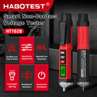 Testeur de tension CA sans contact Habotest HT102B 12-1000V avec affichage, détection de fil sous tension et neutre, détecteur de point de rupture CAT IV, garantie 1 an