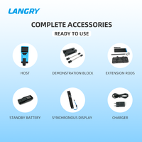 LANGRY RS350 Detector de Varillas de Refuerzo con Posicionamiento Láser Portátil, Localizador y Escáner de Concreto para Pruebas NDT