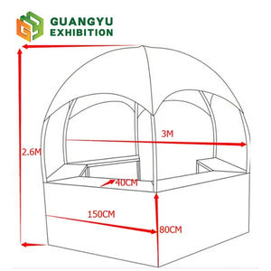 Carpa de Exhibición Exterior de 3x3m, Carpa Hexagonal Promocional, Quiosco, Carpa con Mostrador en Forma de Domo Hexagonal, Carpas Redondas - Product Image 5