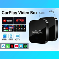 Mini Caja de Video Carplay Android 2+16GB con Aplicaciones de Youtube y Netflix, Adaptador Multimedia Inalámbrico para Auto con Car Play y Android Auto