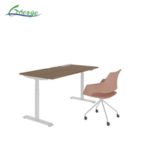 Base de bureau électrique réglable en hauteur à 3 niveaux avec 2 moteurs, cadre de bureau assis-debout 1085-1800 mm sans plateau