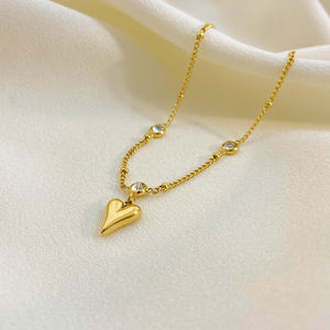 2025 nouveau 18K or amour Zircon <span class=keywords><strong>cheville</strong></span> <span class=keywords><strong>bijoux</strong></span> en acier inoxydable plaqué or <span class=keywords><strong>cheville</strong></span> <span class=keywords><strong>chaîne</strong></span> incolore saint valentin cadeau - Product Image 5