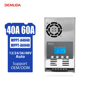 ตัวควบคุมการชาร์จพลังงานแสงอาทิตย์ DEMUDA 60A แบบ MPPT 40A สำหรับระบบโซลาร์เซลล์ 48V 24V 36V 48V รองรับแรงดันไฟฟ้าสูงสุด 150V สำหรับเครื่องควบคุมการชาร์จ - Product Image 1