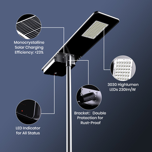 Lámpara Solar para Exteriores JS de Alto Lumen (10000LM), <span class=keywords><strong>Farola</strong></span> <span class=keywords><strong>LED</strong></span> Solar Impermeable, Híbrida AC/DC - Product Image 4