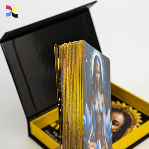 Impresión <span class=keywords><strong>de</strong></span> <span class=keywords><strong>Cartas</strong></span> <span class=keywords><strong>de</strong></span> Tarot Personalizadas con Lámina Dorada y Caja Magnética - Product Image 3