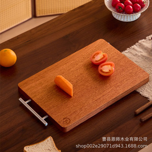 Ebony Solid <b>Wood</b> Cutting Board Rectangle 30x20x2.5cm Kitchen Chopping <b>Block</b> Fruit Slicing Board Household Use - Product Image 5