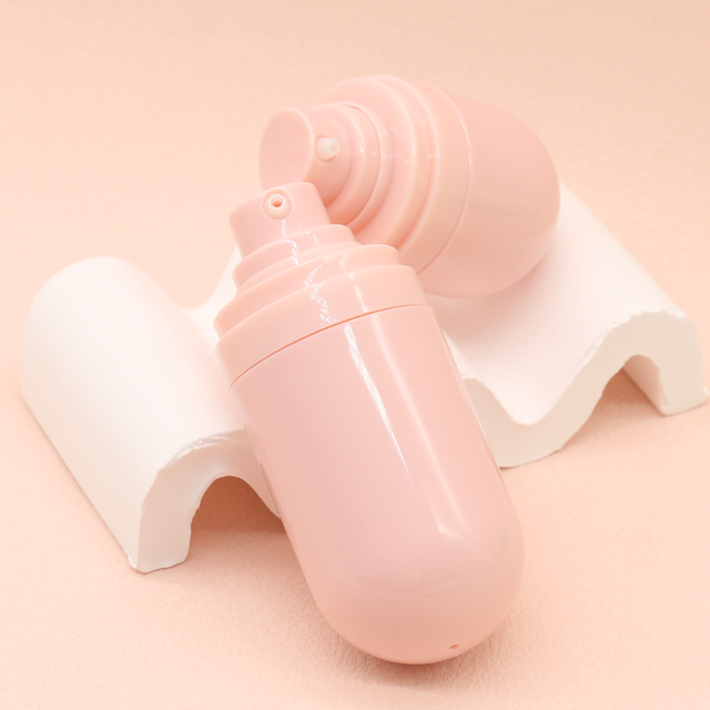 Travel-friendly 50ml ABS Push-Type Airless Lotion Bottle with Stopper for Cosmetics