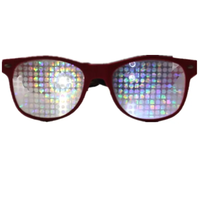 Lunettes de diffraction 3D en forme de cœur personnalisables de haute qualité