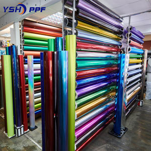 Autocollant voitures peinture protection <span class=keywords><strong>sur</strong></span> rouleaux personnalisés arc-en-ciel fibre de carbone cristal voiture Ppf feuille Auto Film - Product Image 1