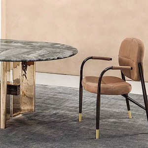 Luxury Metal Unique <strong>Shape</strong> <strong>Designs</strong> Home Furniture Marble Top <strong>Dining</strong> <strong>Table</strong> - Product Image 4