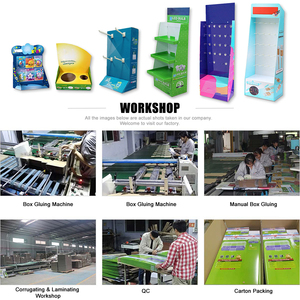 Présentoir de comptoir PDQ rotatif et détachable, pliable, personnalisé, recyclable, écologique, en carton ondulé, pour table de magasin - Product Image 6