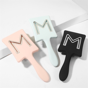 แปรงหวีผมทรงสี่เหลี่ยมแบบซี่กว้างแปรงขนแข็งแบบพกพาสะดวก - Product Image 1