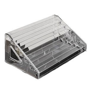 Expositor de Lotería Multicapa, Organizador de Tarjetas Rasca y Gana, Caja de Almacenamiento de Escritorio, Soporte para Boletos de Lotería de Bienestar, Acrílico Transparente de 7 Niveles - Product Image 5