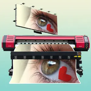 Digital imprimante de sublimación de alta resolución de 6 pies eco solvente impresora 1,8 m doble cabezal al aire libre