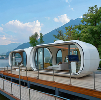 Conteneur mobile de bureau préfabriqué, hôtel capsule, maison conteneur sur roues, construction en acier pour mini-maison, cabane, bureau, pod, chambre, centre commercial