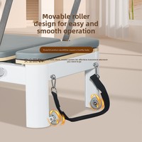 R-MOLA Lit de Pilates en alliage d'aluminium Modèle 01 - Fabriqué au Shandong, petit modèle blanc, équipement pour studios de yoga commerciaux