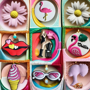 Tùy chỉnh thiết kế lớn <span class=keywords><strong>PVC</strong></span> Phụ kiện túi nút và quyến rũ giày cho DIY túi xách và túi xách - Product Image 3