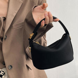 Sac bandoulière messager en cuir PU tendance pour femme, avec fermeture éclair, doublure en polyester, nouveau, populaire, pour le travail, boîte à lunch, imperméable - Product Image 2