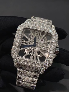 Montre en moissanite élégante et luxueuse, à l'apparence éblouissante, idéale pour les soirées et les festivals. - Product Image 6