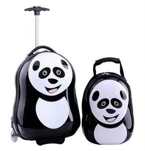 2020 étui rigide à la mode conception douce animal <span class=keywords><strong>dessin</strong></span> animé impression 2 pièces ensemble enfants valise - Product Image 4