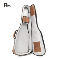 GB18 Sac musical en cuir Rm durable réglable sangle souple ukulélé classique acoustique guitare Gig sacs guitare sac