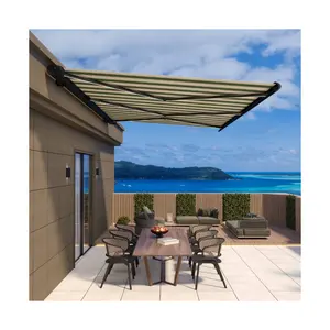 Toldo retráctil plegable para ventana, parasol de aluminio para exteriores, muebles modernos para exteriores, aleación de aluminio, impermeable para Patio