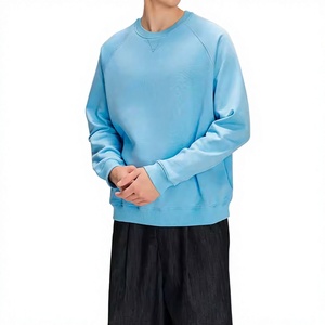 เสื้อสเวตเชิ้ตผู้ชายผ้าฝ้าย 100% ขายส่ง ปักโลโก้ได้ พรีเมียม คุณภาพดี แบบสวม คอวี ลำลอง - Product Image 4