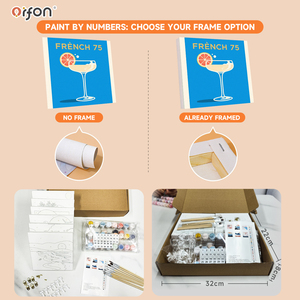Pinturas al Estilo de <span class=keywords><strong>Van</strong></span> <span class=keywords><strong>Gogh</strong></span> de Orfon, Kit de Pintura <span class=keywords><strong>por</strong></span> Números de 6 Piezas, Pequeña Pintura <span class=keywords><strong>por</strong></span> Números para Hacer uno Mismo, Envío Directo Global OEM - Product Image 2