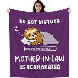 <b>Blue</b> Sloth Dad Recharging Flannel <b>Blanket</b> <b>Throw</b> <b>Blanket</b> Nap <b>Blanket</b> Machine Washable Fade Resistant for Bed Sofa Couch Wholesale - Product Image 6