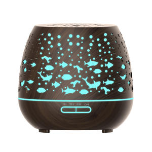 Diffuseur d'arômes Nagomi 323, 400 ml, alimentation secteur, lumière LED, 10-20 m², design rond avec motif de poisson - Product Image 1