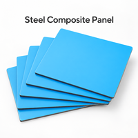 Panneau composite en acier finition miroir bleu, longueur sur mesure, pour panneaux décoratifs d'intérieur