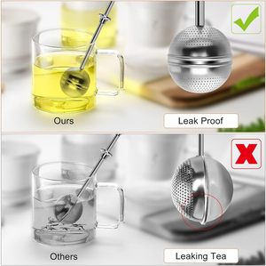 High Quality Egg-Shaped <b>Tea</b> <b>Infuser</b> and Strainer Stainless Steel with Handle Lid Ball-Shaped Filter Utensil for <b>Tea</b> Coffee - Product Image 6