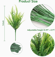 Plantes artificielles résistantes aux UV en plastique pour la décoration de mariage, de Noël, de jardin extérieur, réalistes, écologiques, evergreen