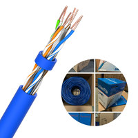 Cable de Red Cat6 SFTP, Cable Ethernet Lszh de 200m, Resistente al Agua para Exteriores, Cat6, Cat6a, Cat7, Cable CCA/Cu de 305m (1000 pies) de Longitud