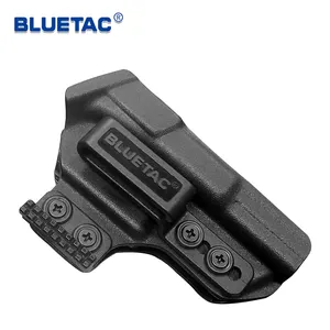 Bluetac açık dişli Kydex IWB gizleme tabanca kılıfı İç kemer gizli taşıma ayarlanabilir Cant tabanca kılıfı