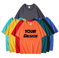 T-shirt en coton à col rond et épaules tombantes, teinture réactive écologique, pour une consommation durable et une chaîne d'approvisionnement verte tendance