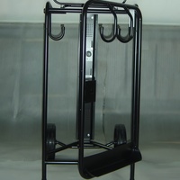 Chariot de transport pour équipement équestre en HDPE noir, boîte à selle pour chevaux