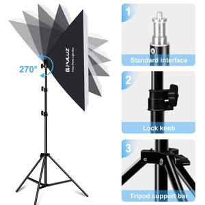 Kit d'éclairage de studio Softbox 50x70cm à <span class=keywords><strong>prix</strong></span> d'usine, lumière continue LED E27, trépied pour la photographie de produits, portraits et vidéos - Product Image 4