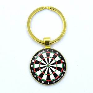 Châu Âu và Mỹ cổ điển thời gian Jewel Keychain phi tiêu mục tiêu Mặt dây chuyền Keychain - Product Image 3