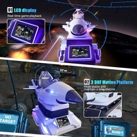 Nouveautés, simulateur de vol professionnel VR 9D pour l'intérieur, machine de jeu VR, mouvement 3 DOF