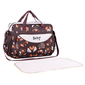 Sac à bandoulière grande capacité pour maman, imprimé dessin animé, pour voyage de maternité avec matelas à langer - Product Image 3