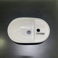 Lavabo en céramique blanc à poser sur comptoir, design artistique, pour salle de bain, de l'usine Sanitary Ware Factory