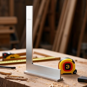 Ensemble de gabarits carrés de 200 mm, outil d'angle droit en métal de précision pour le travail du bois et la menuiserie - Product Image 3