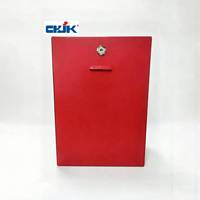 Boîte de sécurité incendie - Boîte de rangement portable en acier au carbone durable, revêtement poudré, protection incendie