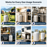 Jauge de niveau de bouteille de gaz GPL sans fil Bluetooth avec application mobile, installation non invasive