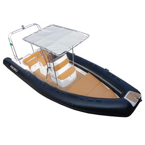 22.5ft RIB 680 סירת פיברגלס יוקרה היפלון/אורקה/PVC סירה מתנפחת לבידור משפחתי