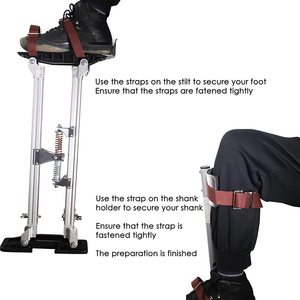 Professionele 24 \ "-40 \" Aluminium Stelten Met Loopband Werkplatformen Voor Gipsplaat Coating - Product Image 3